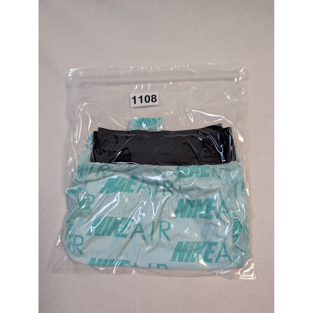 Nike Womens‎ Air Running Shorts Medium Teal Black CT7366-336 - Picture 9 of 9